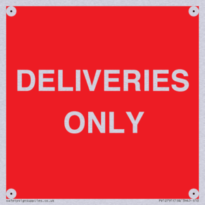 DELIVERIES ONLY